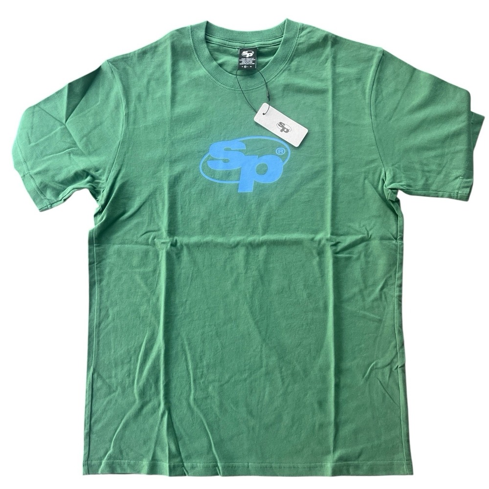 SP Seoul Projects Logo Short Sleeve Green TShirt Med Urban Streetwear Skater NWT